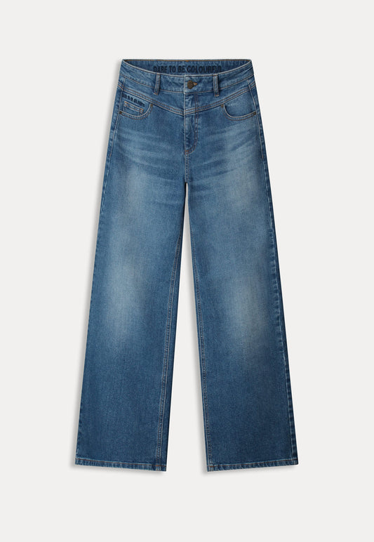 JEANS- Wide leg vintage blue