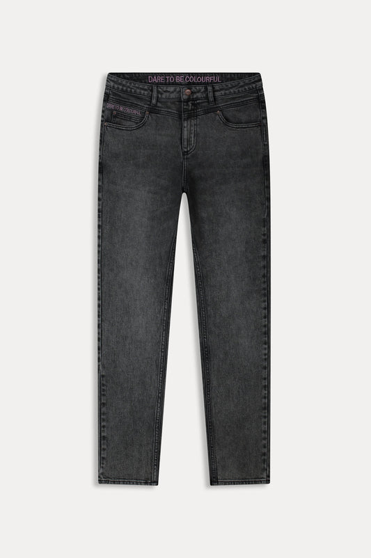 JEANS - Elize Slim Grey Storm