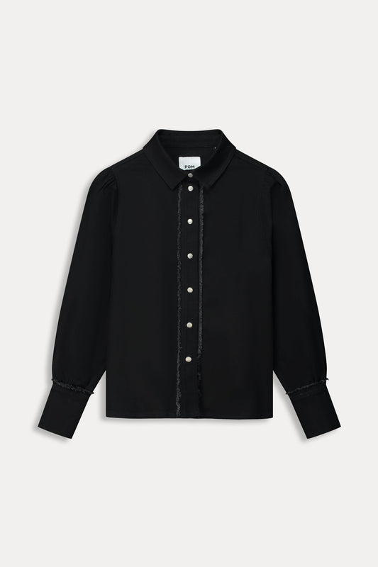 BLUSE - Denim Washed Black