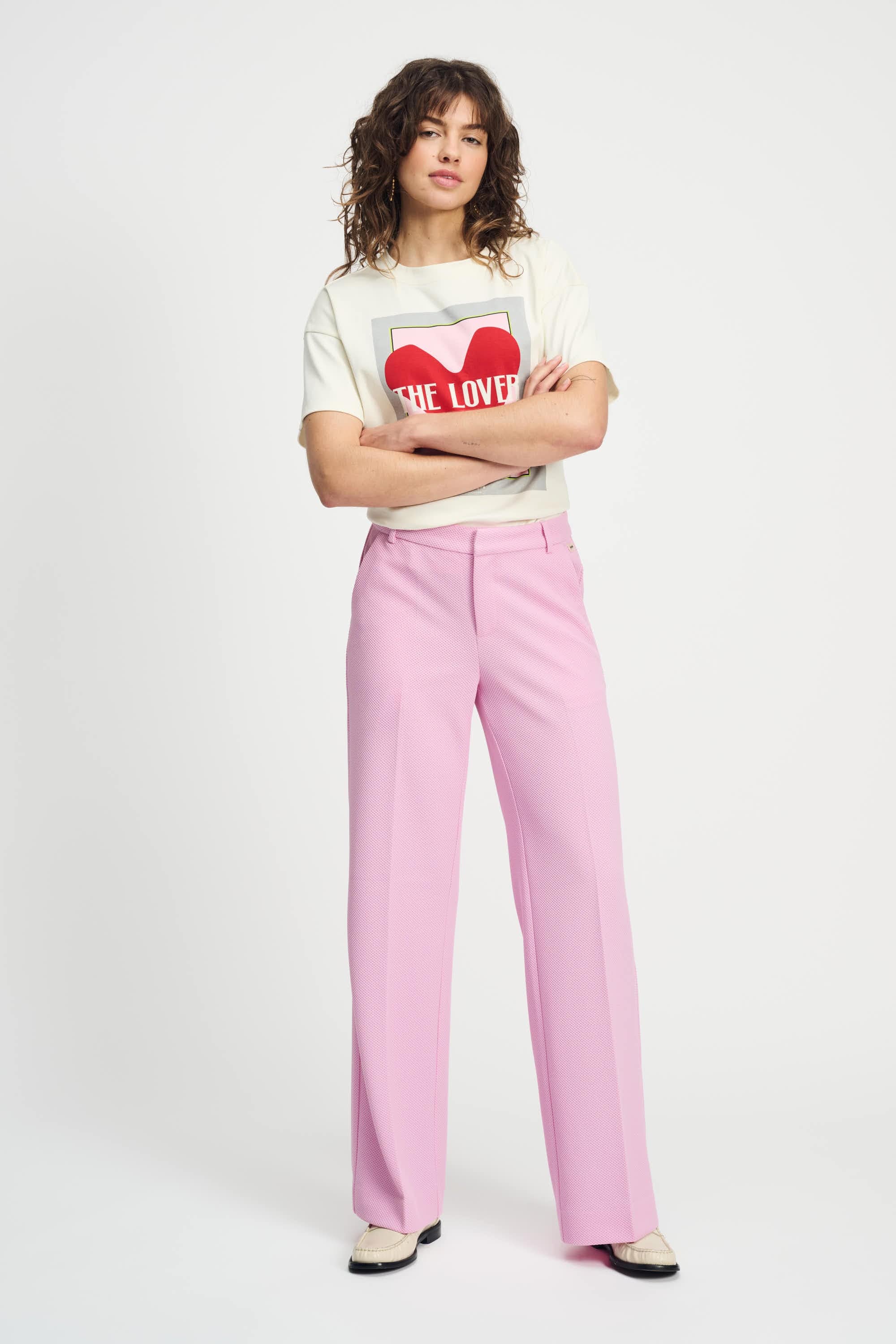 HOSE - Wide Leg Rose Pink