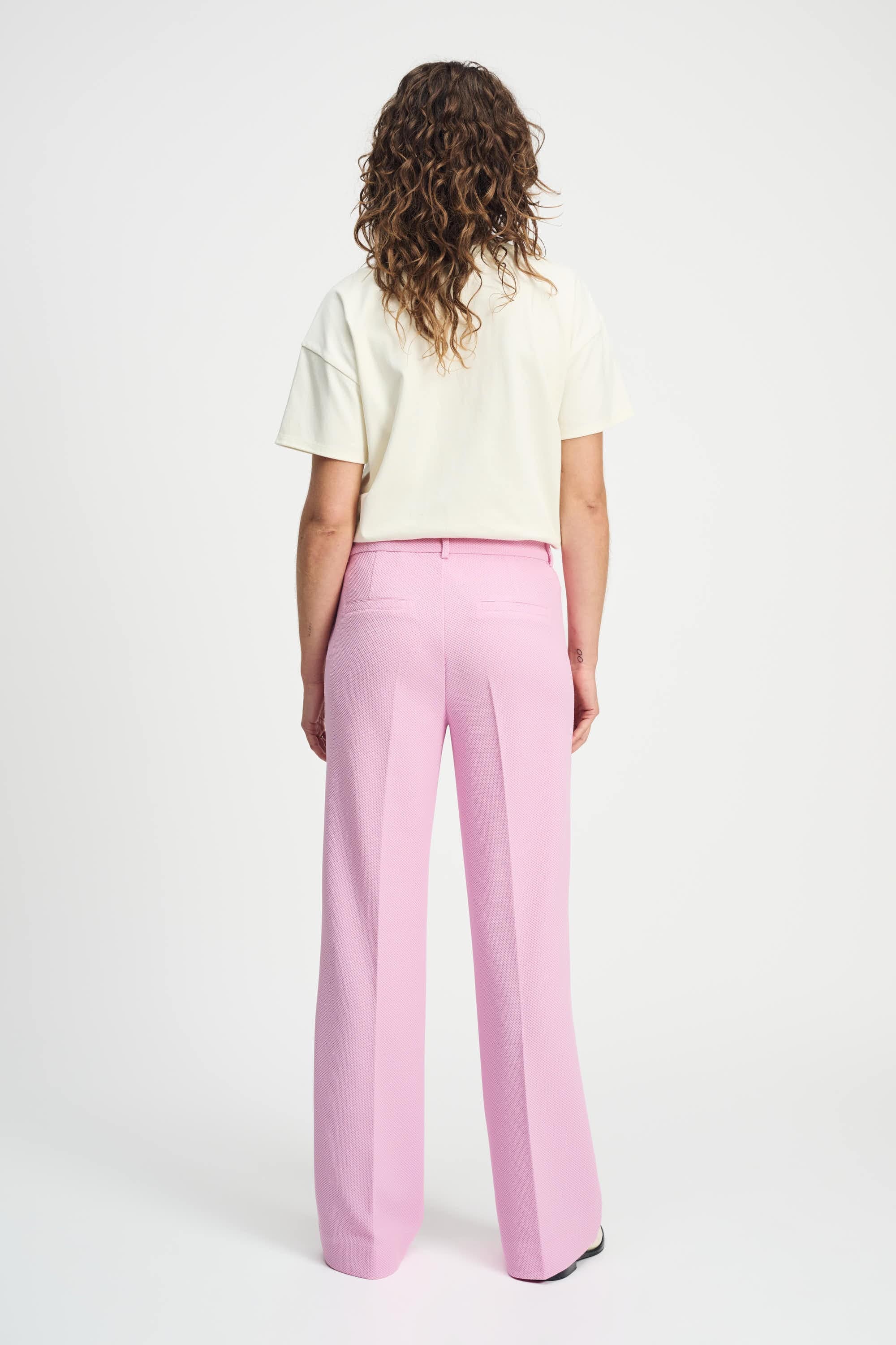 HOSE - Wide Leg Rose Pink